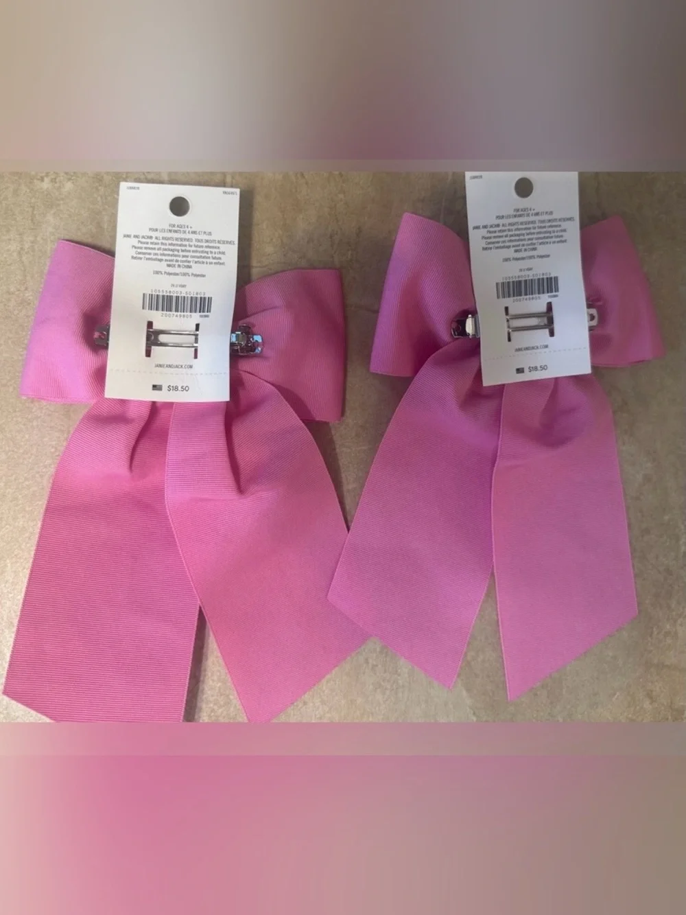 Janie and Jack Bow Barrettes (2)